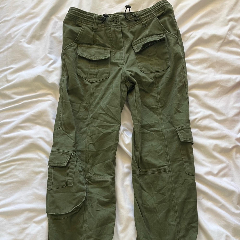 brandy melville green kim cargo pants